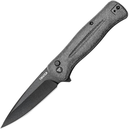 TRIVISA Dor-04 Button Lock Black TY09-BM-14C by TRIVISA