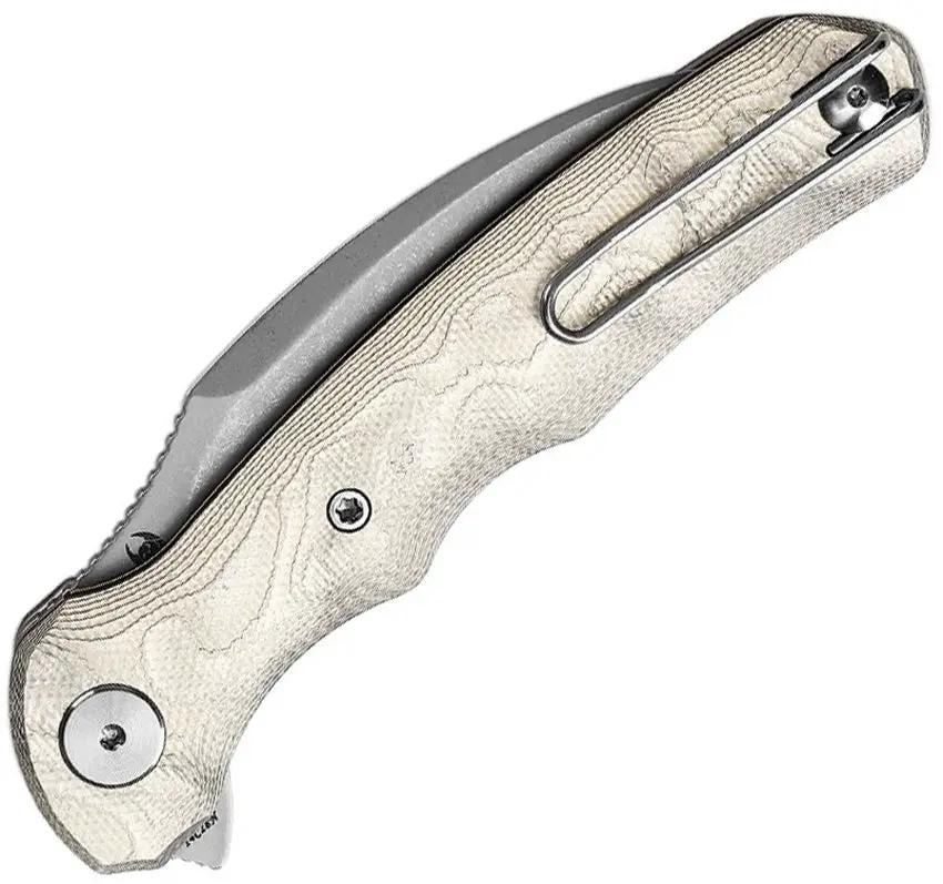 Trivisa Lacerta-AL Linerlock Aluminum Foil Handle TY19-AL-14 - Lightweight 14C28N Sandvik Blade by TRIVISA