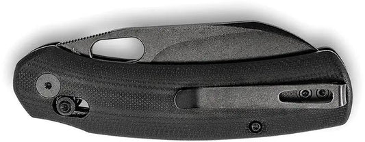 Trivisa Lamb Crossbar Lock Knife - Black Stonewash Bohler N690 Blade, G10 Handle by TRIVISA