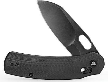 Trivisa Lamb Crossbar Lock Knife - Black Stonewash Bohler N690 Blade, G10 Handle by TRIVISA