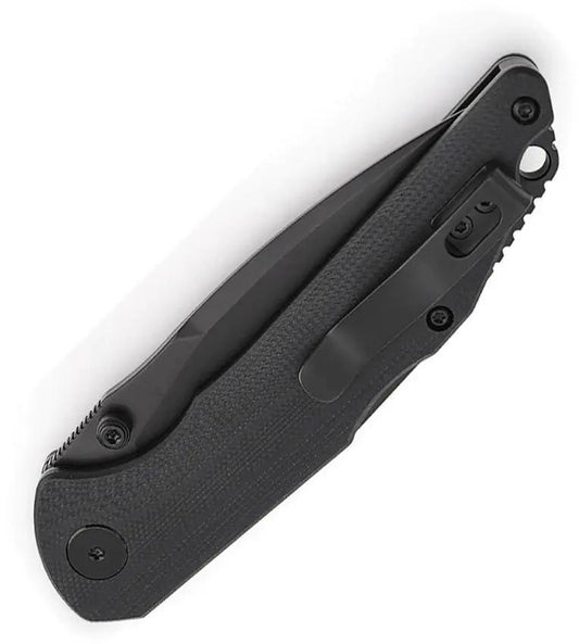 TRIVISA Arae-03 Lockback - Black G10 Handle With 14C28N Sandvik Stainless Drop Point Blade by TRIVISA