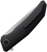 Trivisa Phoenix Linerlock Black Knife - 5 Inch Blade With Stonewash And Satin Finish, Black G10 Handle by TRIVISA