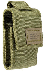 Zippo Black Crackle® Lighter with MOLLE Green Tactical Pouch by Zippo