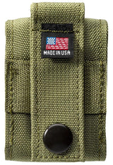 Zippo Black Crackle® Lighter with MOLLE Green Tactical Pouch by Zippo