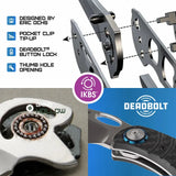 CRKT Trask Deadbolt Lock Knife Black GRN Handle 3.25in Satin D2 Blade for Premium EDC Enthusiasts by CRKT