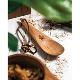 Uberleben Kanu Wood Spoon Handcrafted Camping Utensil For Outdoor Cooks BPA Free Hardwood 6 Inch by Uberleben