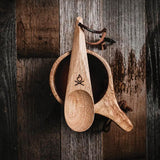 Uberleben Kanu Wood Spoon Handcrafted Camping Utensil For Outdoor Cooks BPA Free Hardwood 6 Inch by Uberleben