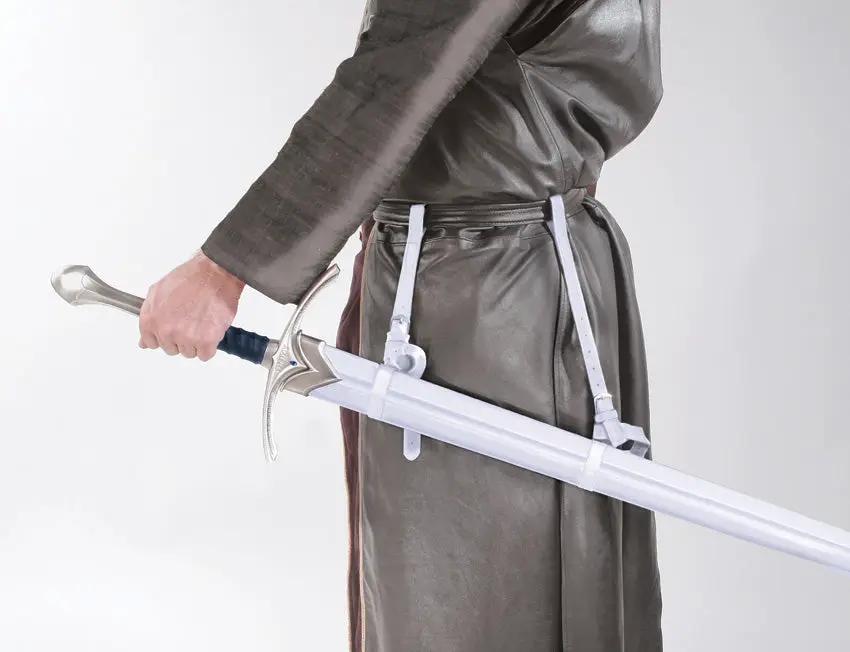 United Cutlery Glamdring Scabbard - White Leather Wrapped With Straps Certificate Of Authenticity For LOTR Fans by United Cutlery