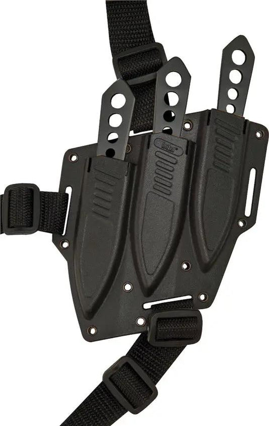 United Cutlery Lightning Bolt Throwing Knife Triple Set UC2904 - Black Stainless for Reliable Practice and Display by United Cutlery