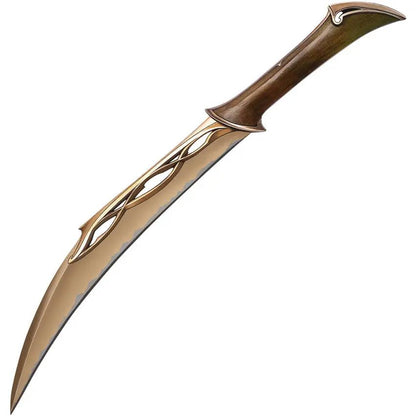 United Cutlery Tauriel Hobbit Knife Replica - Bronze Finish Blade With Wall Mount Display For Collectors by United Cutlery