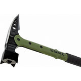 United Cutlery M48 Tactical War Hammer UC3095 - Breaching Tool With Spike End And Green FRN Grip by United Cutlery