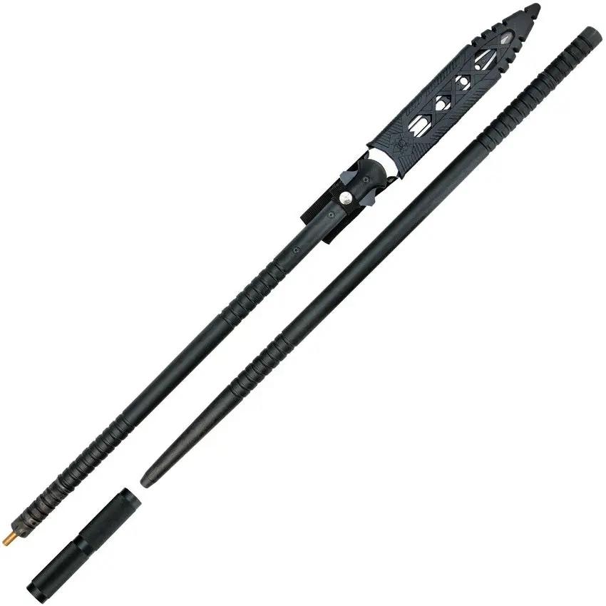 United Cutlery M48 Magnum Spear UC3137 - Survival Spear With 10 Inch Black Oxide Satin 2Cr13 Blade Aluminum Shaft by United Cutlery