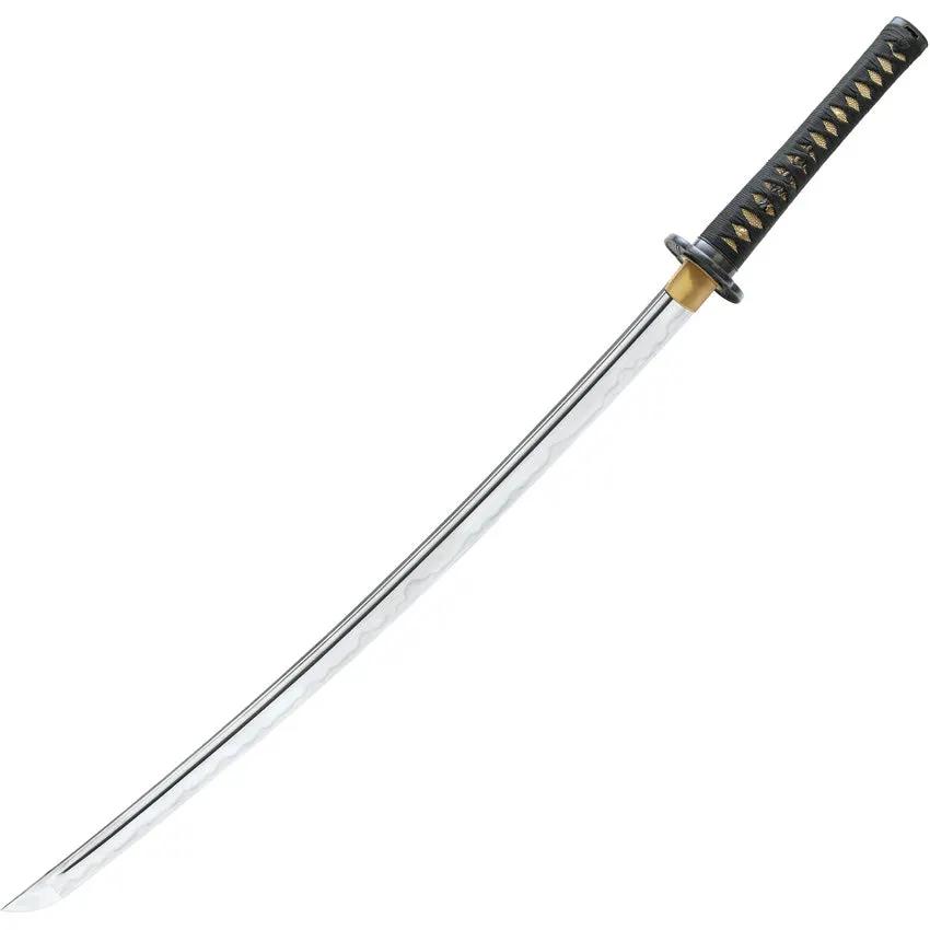 United Cutlery Shikoto Longquan Master Katana UC3193 - Hammer Forged T10 Blade With Hamon And 38 Inch Rayskin Handle by United Cutlery