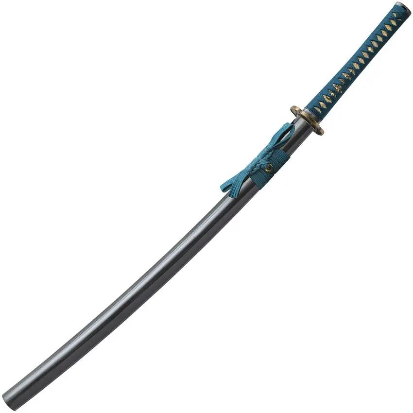 United Cutlery Shikoto Teal Katana UC3237 - Premium T10 Tool Steel Full Tang Hamon For Collectors by United Cutlery