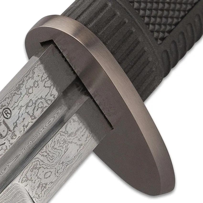 United Cutlery Honshu Double Edge Sword UC3245ND - Satin 1065 Carbon Steel Blade With Black Wood Scabbard by United Cutlery