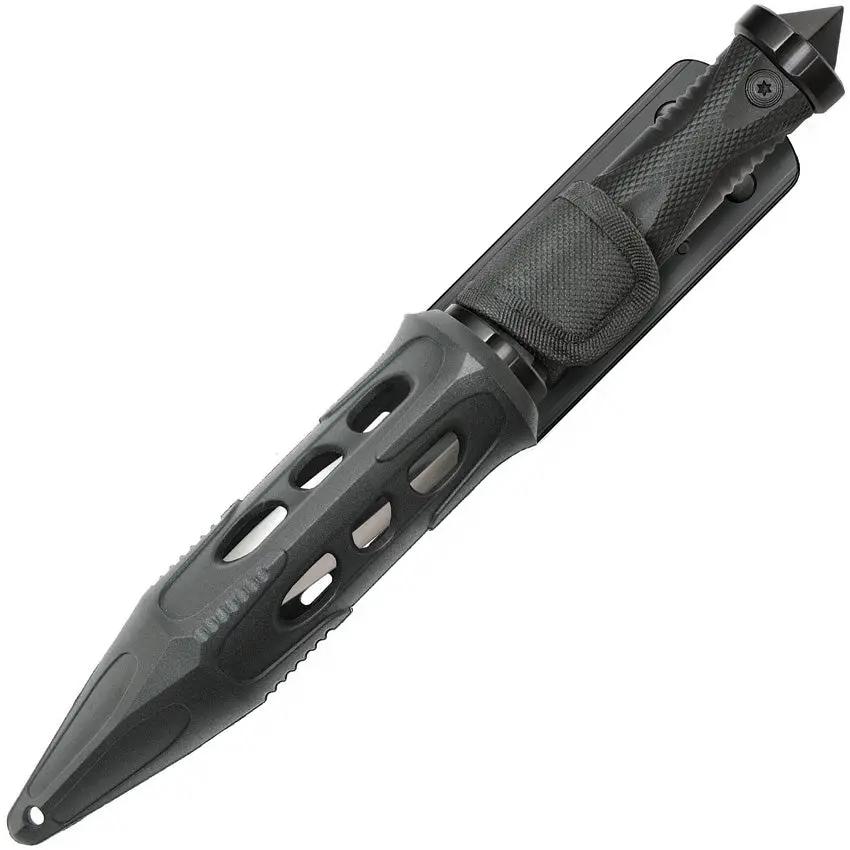 United Cutlery M48 Cyclone Boot Knife UC3287 - Fast Draw Survival Tool With Glass Breaker And Vortec Belt Sheath by United Cutlery