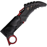 United Cutlery M48 Liberator Falcon Karambit UC3334RD - Two Tone 2Cr13 Blade with Red Black TPU Handle for EDC by United Cutlery