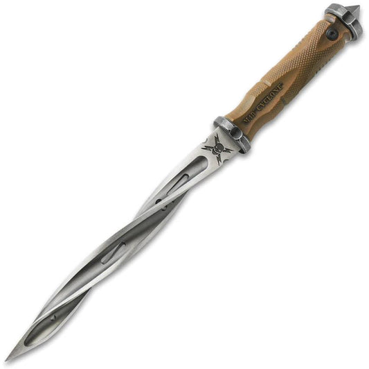 United Cutlery M48 Cyclone Battle Scarred Tan UC3341 by United Cutlery