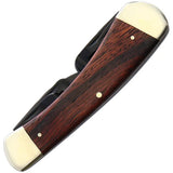 United Cutlery Whittlers Pocket Knife UC3385 - Six Blade Compact Whittling Tool With Wood Pattern Resin Handle by United Cutlery