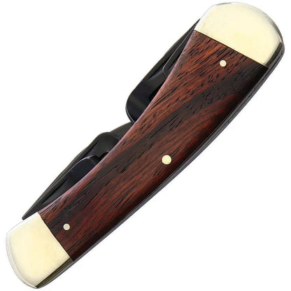United Cutlery Whittlers Pocket Knife UC3385 - Six Blade Compact Whittling Tool With Wood Pattern Resin Handle by United Cutlery