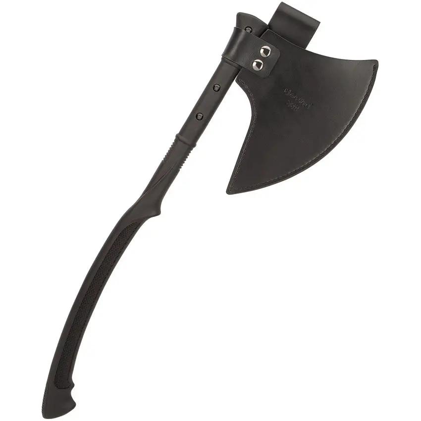 United Cutlery Honshu Karito Battle Axe UC3401 - 27 Inch Survival Axe With Satin Finish Head And Belt Sheath by United Cutlery
