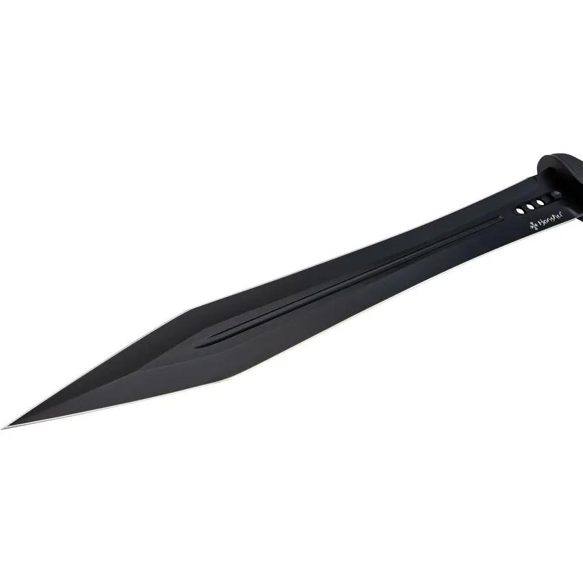 United Cutlery Honshu Midnight Gladiator Sword 25-In Black Blade TPR Handle For Collectors - Striking Midnight Aesthetic by United Cutlery