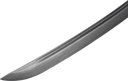 United Cutlery Honshu Sub Hilt Wakizashi UC3474D - Damascus Blade, Black TPR Grip, Wood Scabbard, Collectors Edition by United Cutlery