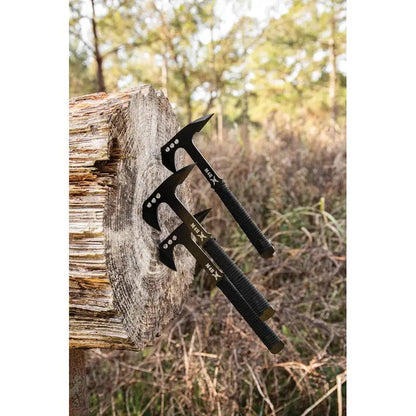 United Cutlery M48 Throwing Axe Set UC3490 - Three Full Tang Axes With Cord Wrapped Handles For Outdoor Enthusiasts by United Cutlery