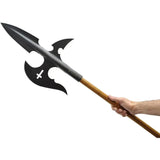 United Cutlery Honshu Halberd Spear Head - Premium Black 65Mn Blade Fits 0.94in Handle For Collectors And Reenactors by United Cutlery
