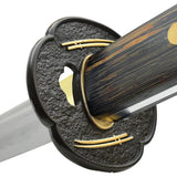 United Cutlery Shikoto Tiger Wood Katana UC3525 - Premium T10 Blade With 30 Inch Visible Hamon for Collectors by United Cutlery