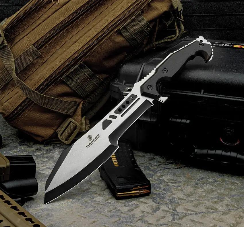 United Cutlery USMC Covert Ops Machete UC3541 - Rugged Military Inspired Machete With 16 Inch Reach And Pakkawood Handle by United Cutlery