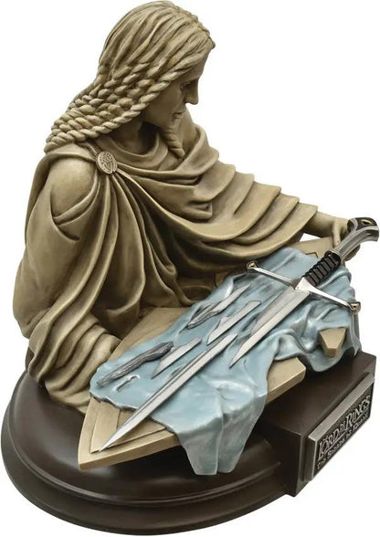United Cutlery Shards Of Narsil Statue One Fifth Scale Hand Painted Elven Princess With Shield Collectible by United Cutlery