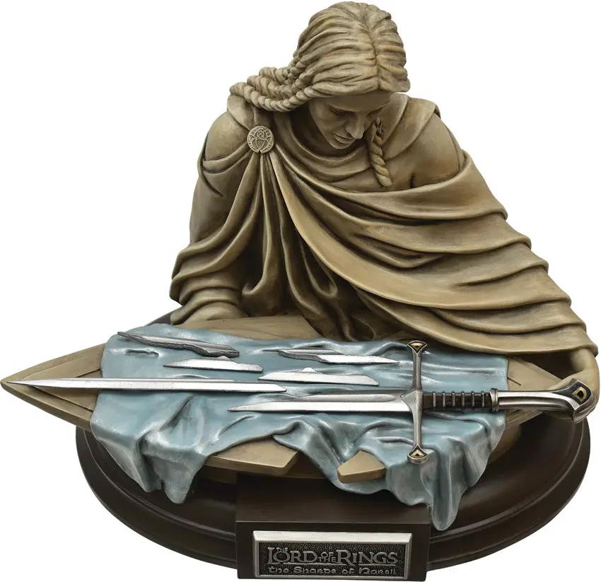 United Cutlery Shards Of Narsil Statue One Fifth Scale Hand Painted Elven Princess With Shield Collectible by United Cutlery