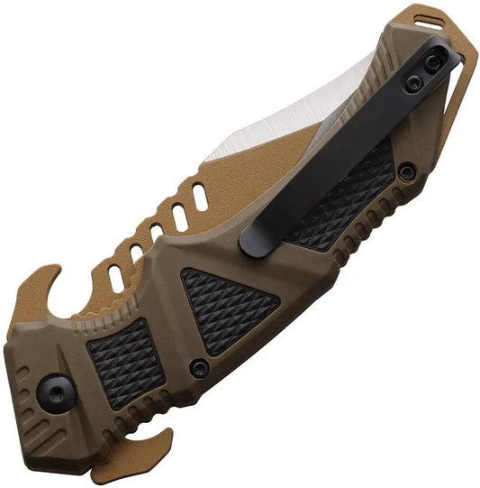 United Cutlery USMC Desert Ops Linerlock UC3622 Folding Knife - Compact Everyday Carry Tactical Blade by United Cutlery