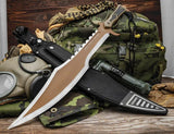 United Cutlery USMC Desert Ops Spartan Sword UC3625 - Full Tang With Glass Breaker And 600D Nylon Scabbard by United Cutlery