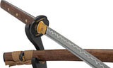 United Cutlery Shikoto Tigerwood Wakizashi UC3629 - Full Tang T10 Clay Tempered Blade Tigerwood Handle Edition by United Cutlery