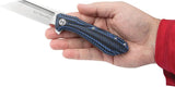 United Cutlery Honshu Sumorusodo UC3660 Wharncliffe EDC Knife With Satin Blade And Black Blue G10 Extended Tang Handle by United Cutlery