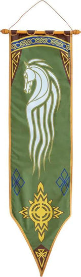 United Cutlery LOTR Rohan Banner Officially Licensed Collectible - Bold 65.88 Inch Display With Wooden Rod by United Cutlery