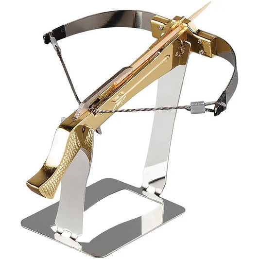 Uncommon Carry Bowman Mini Crossbow Gold BOW-G - Stainless Construction, 10 To 15m Range, Includes Two Strings by Uncommon Carry
