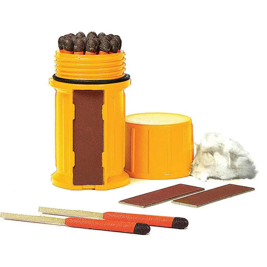 UCO Stormproof Match Kit Windproof Waterproof 25 Matches Relights After Submersion For Camping Outdoors by UCO