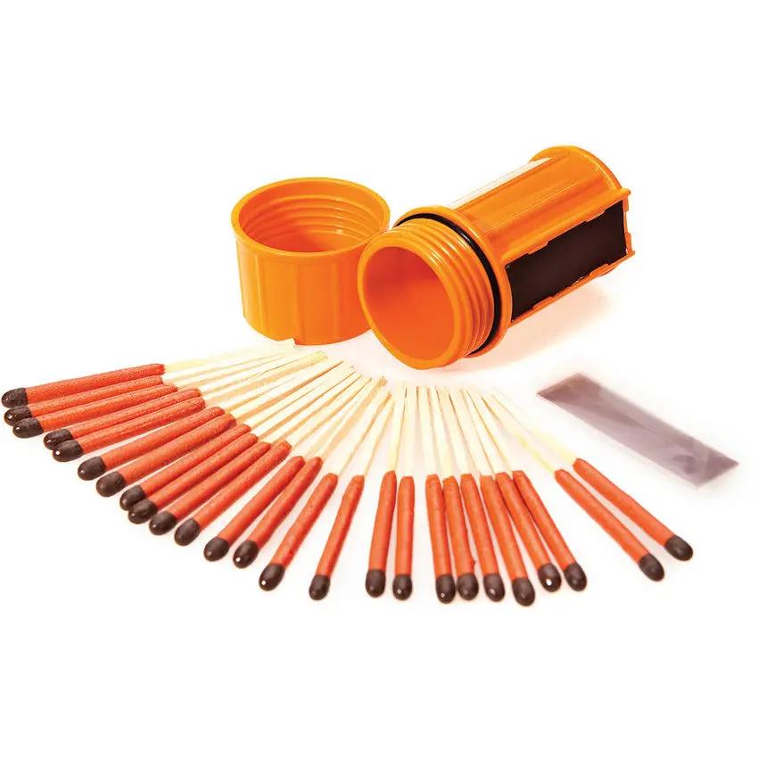 UCO Stormproof Match Kit With 25 Matches Waterproof Orange Container For Campers And Outdoor Enthusiasts by UCO