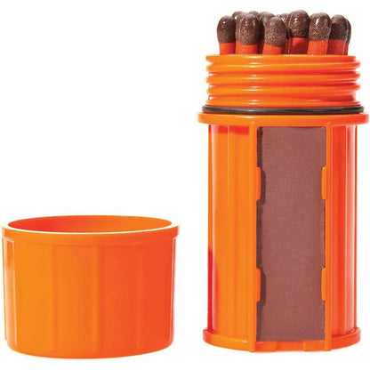 UCO Stormproof Match Kit With 25 Matches Waterproof Orange Container For Campers And Outdoor Enthusiasts by UCO