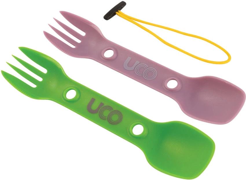 UCO Eco Utility Spork Grn/Lav F-SP-UT-ECO-2PK by UCO