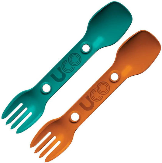 UCO Two Pack Utility Spork Teal F-SP-UT-2PK TEAL by UCO