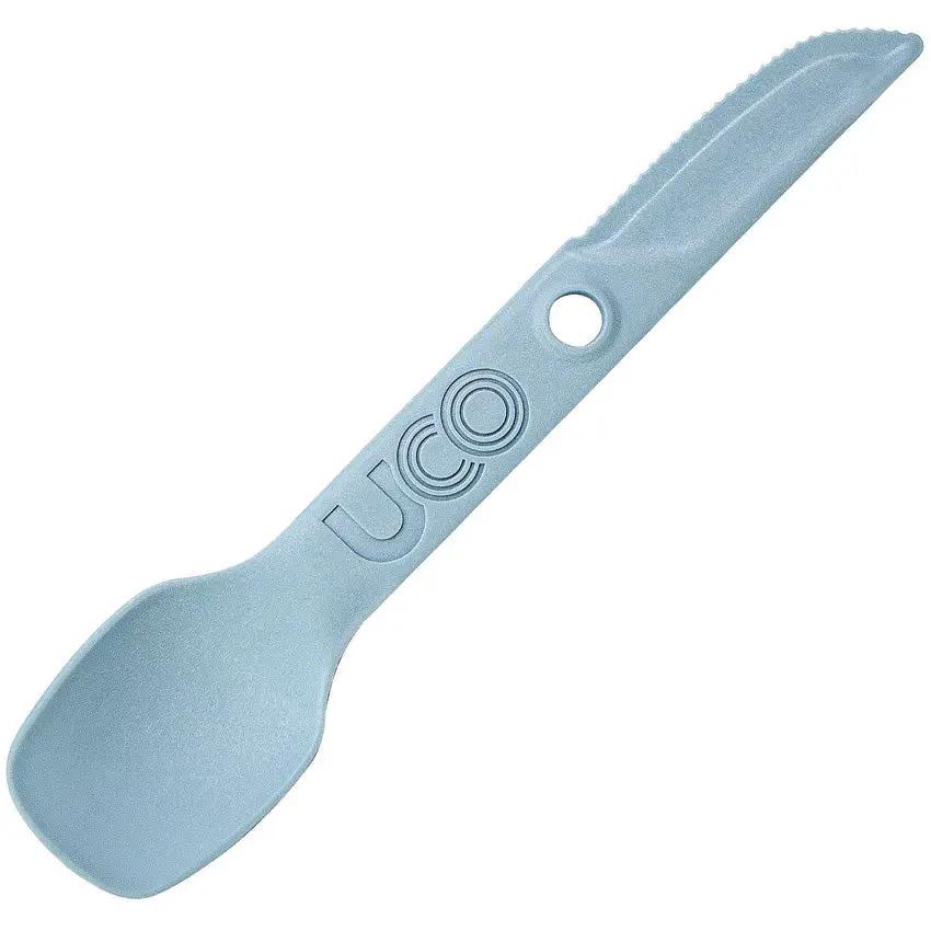 UCO Switch Spork Utensil Set Stone Blue For Campers And Hikers, 7 Inch, Dishwasher Safe, BPA Free by UCO