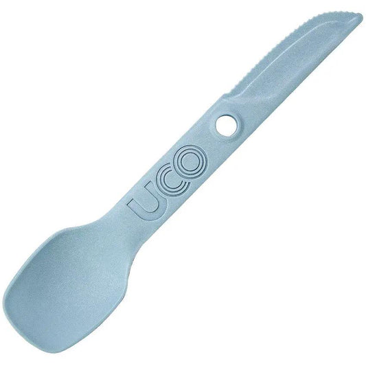 UCO Switch Spork Utensil Set Stone Blue For Campers And Hikers, 7 Inch, Dishwasher Safe, BPA Free by UCO