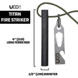 UCO Titan Fire Striker 20K Strike Ferro Rod Kit Outdoors by UCO