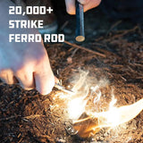 UCO Titan Fire Striker 20K Strike Ferro Rod Kit Outdoors by UCO