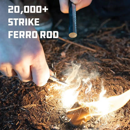 UCO Titan Fire Striker 20K Strike Ferro Rod Kit Outdoors by UCO