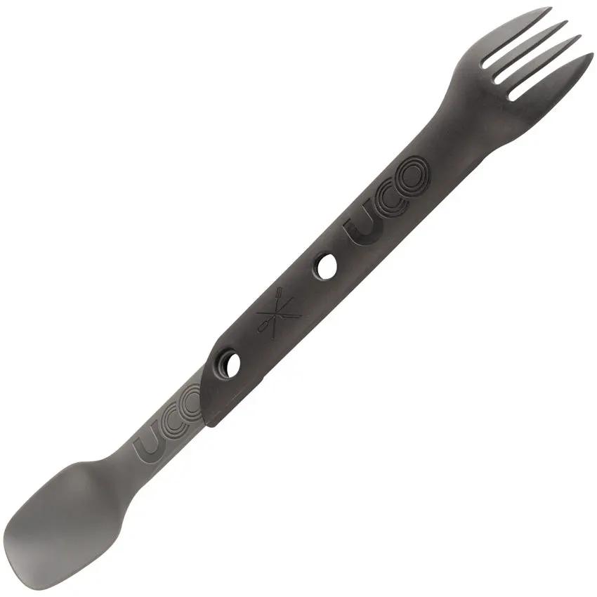 UCO Eco Switch Spork Durable 7 Inch Fork Spoon Knife Utensil Microwave Safe BPA Free For Campers And Outdoor Adventurers by UCO
